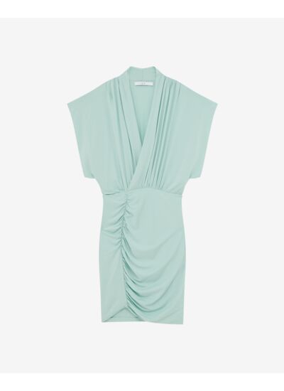 Robe Courte Col V Jersey Bertille