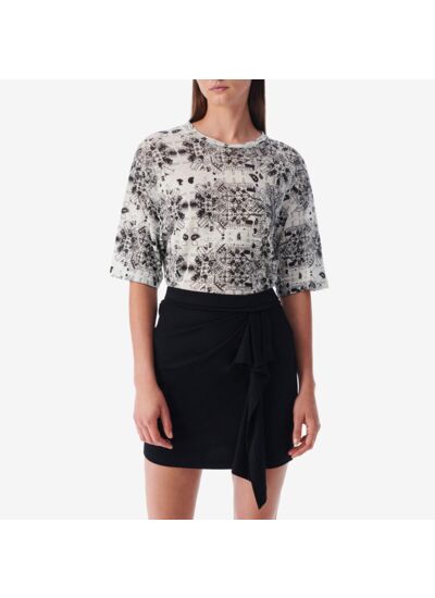 T-Shirt Col Rond À Motif Walia