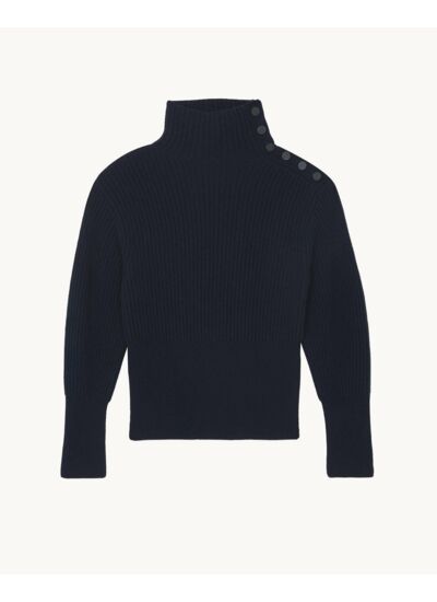 Pull Skyler Pull Cachemire Col Cheminée, 6 fils