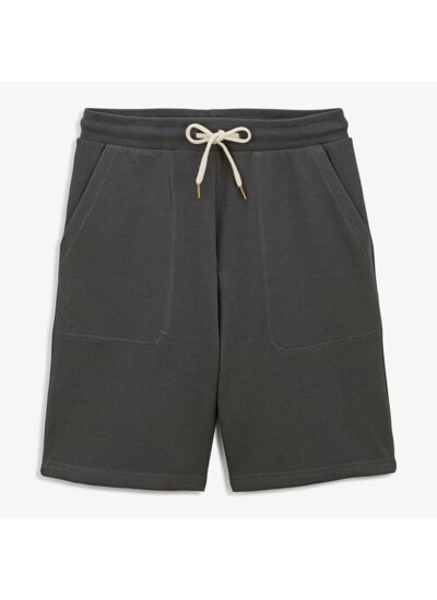 Short en molleton gris anthracite