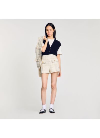 Short en tweed fantaisie