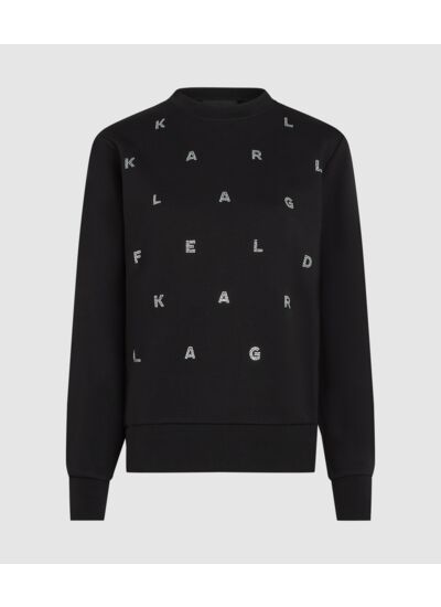 RHINESTONE ALLOVER SWEATSHIRT