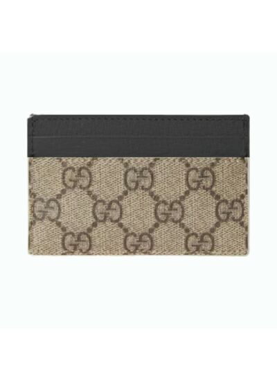 Gucci Porte-carte GG Beige Noir