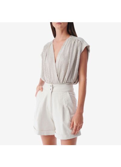 Top En Jersey Lurex Col V Storia
