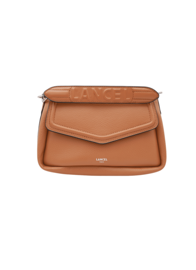 Oblique de lancel - sac rabat m - camel
