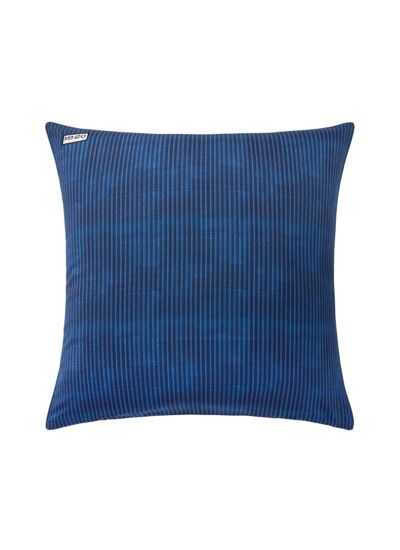 Kenzo - Taie d'oreiller en satin bleu, K Sashiko