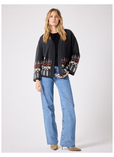 cardigan en laine cachemire Orso ANTHRACITE