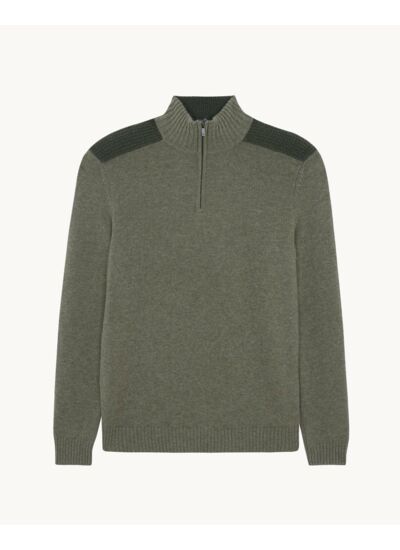 Pull Theo kaki chiné