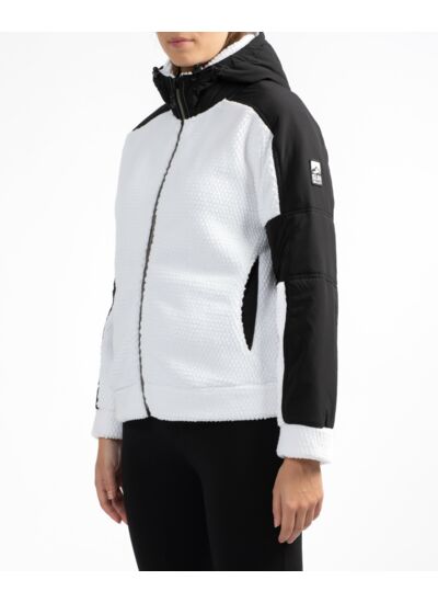 Veste à capuche en polaire épaisse