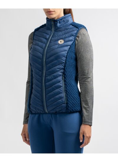 Gilet sans manche bi-matière