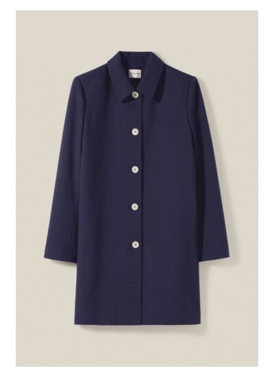Manteau court boutonné