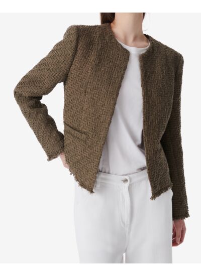 Veste Classique En Tweed Rowy