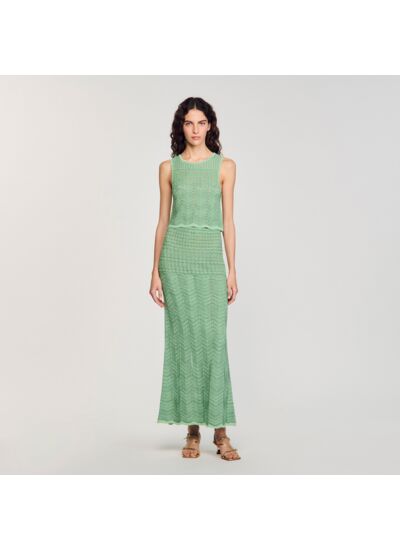 Jupe longue en maille