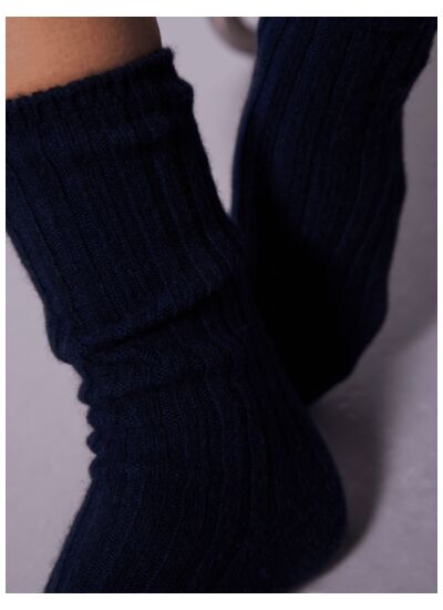 Chaussettes cachemire Irene BLEU NUIT