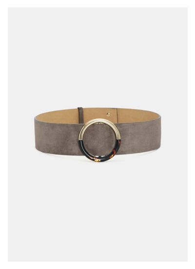 Ceinture Lauren-grise en velours