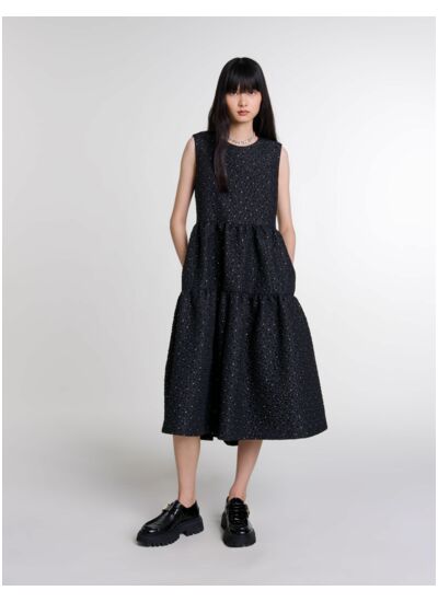 Robe longue strassée