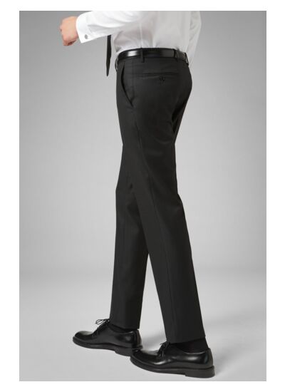 Pantalon En Laine Super 130 Coupe Droite
