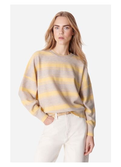 Pull Eugénie Porté épaule avec fermeture éclair