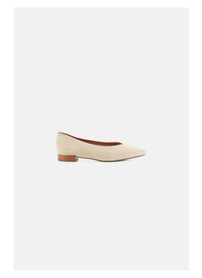 Ballerines aria en cuir naturel