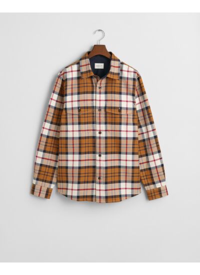 Checked Herringbone Overshirt