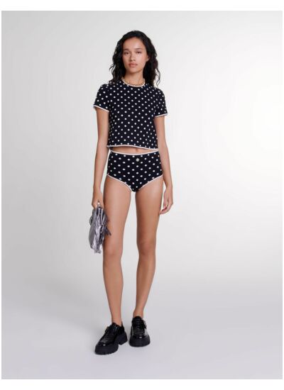 Culotte en maille jacquard