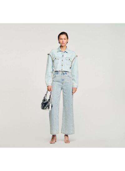 Blouson court en denim