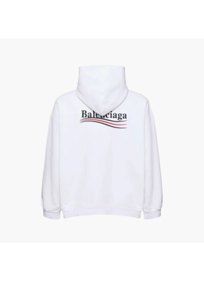 Balenciaga Hoodie Political Campaign Blanc