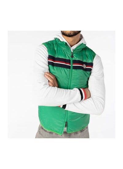 Doudoune sans manches vert gazon PLAY