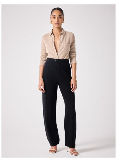 Pantalon en cachemire Topaz NOIR