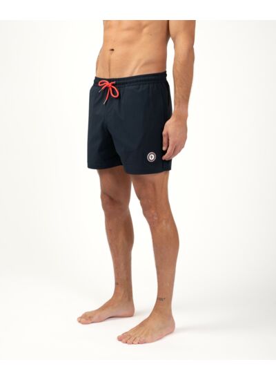 Short de bain uni avec logo