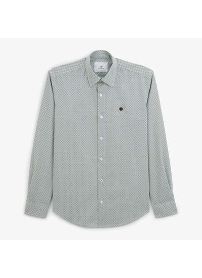 Chemise imprimée bleu ciel