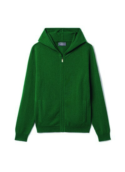 Pull à capuche zippé - Femme - VERT AMAZONIE