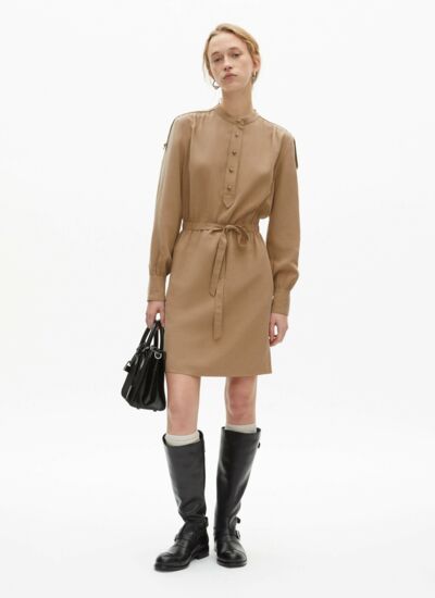 The kooples Robe courte a lanches longues femme