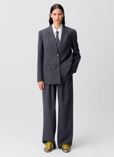 Claudie pierlot Veste tailleur rayée