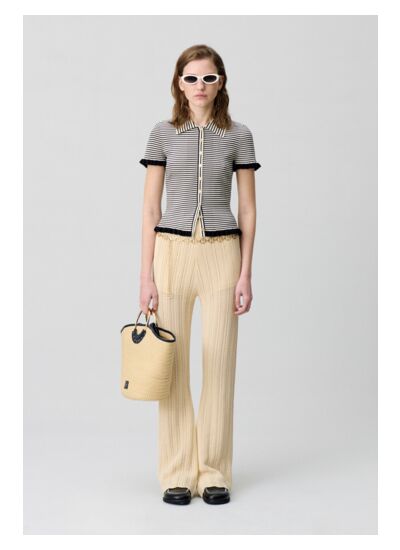 Pantalon fluide crochet