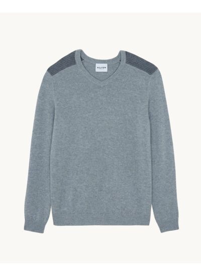 Pull Jerem gris chiné
