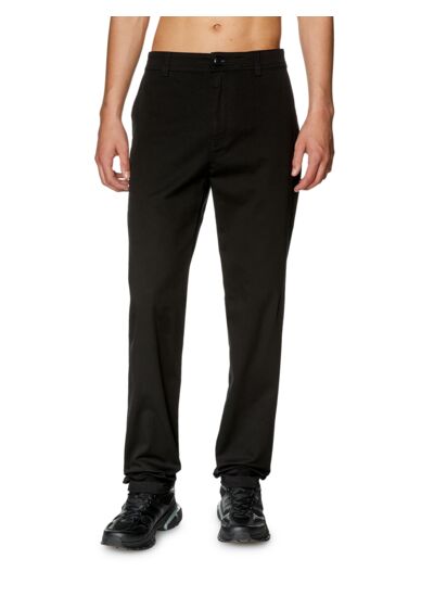 Coupe slim Bouton et fermeture zippéeTaille avec passants pour ceinturePoches latéralesPoches arrière passepoilées et boutonnées