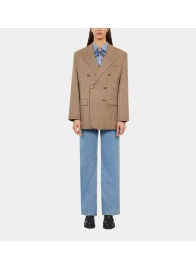 Veste De Ctosume Oversize 6 Boutons Face Femme