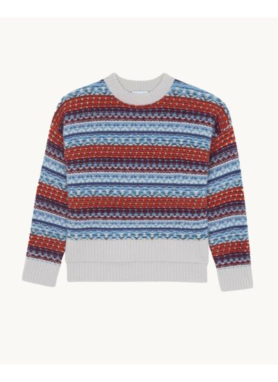 Pull Riyu bleu corail