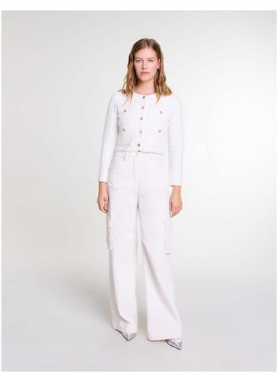 Cardigan en maille à sequins