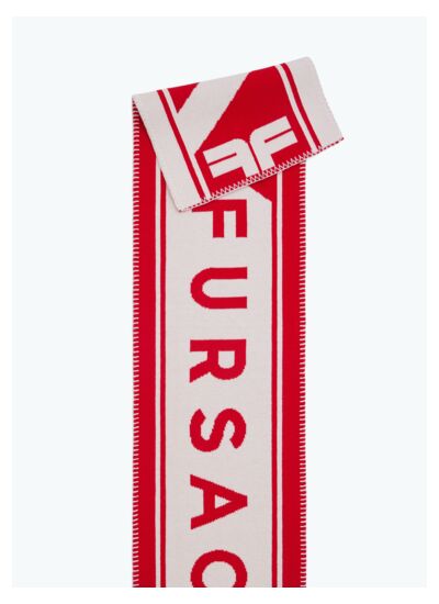 Écharpe en maille bicolore