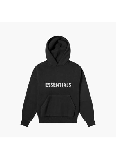 Essentials Hoodie En Maille Noir