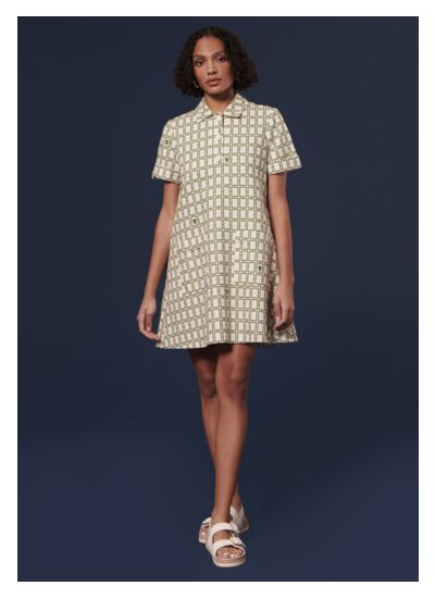 Robe Romarin-Ecru en Lin