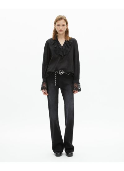 Top Manche Longue A Volant