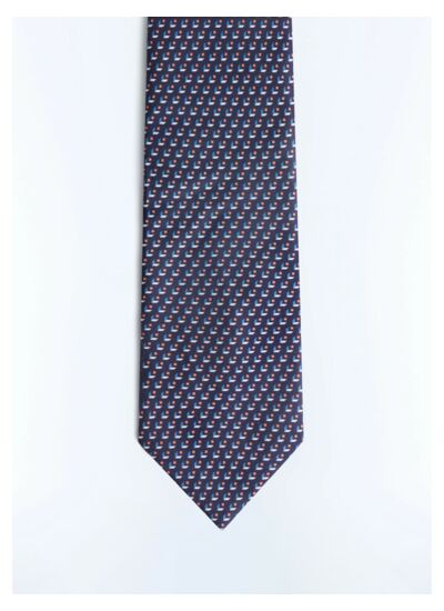 Cravate en satin de soie à motif