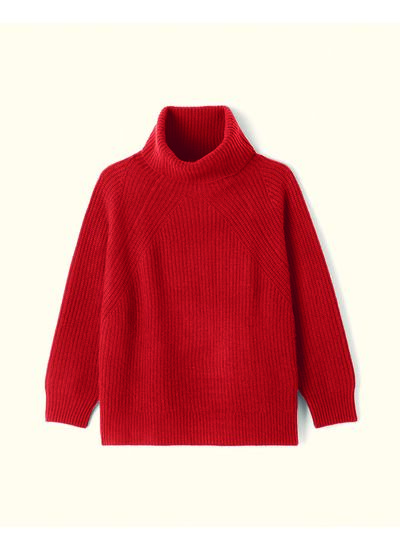 Pull col roulé oversized  - Femme - CINABRE