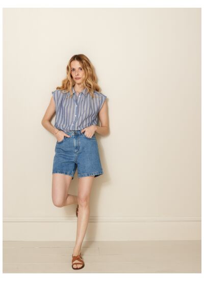 SHORT DENIM STONE