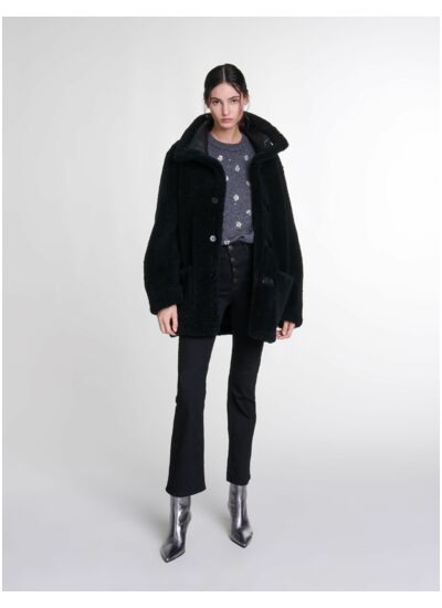 Manteau en cuir réversible