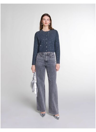 Pull en maille à strass