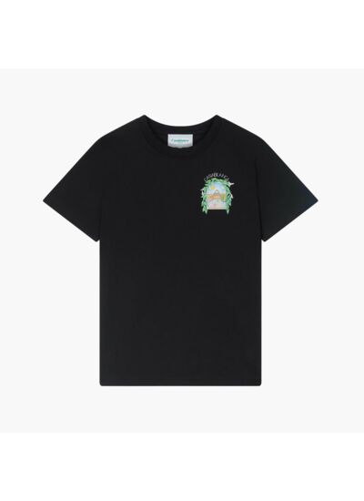 Casablanca T-Shirt L'Arche de Tennis Noir